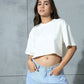 Chapter2Drip Off-White cropped tee