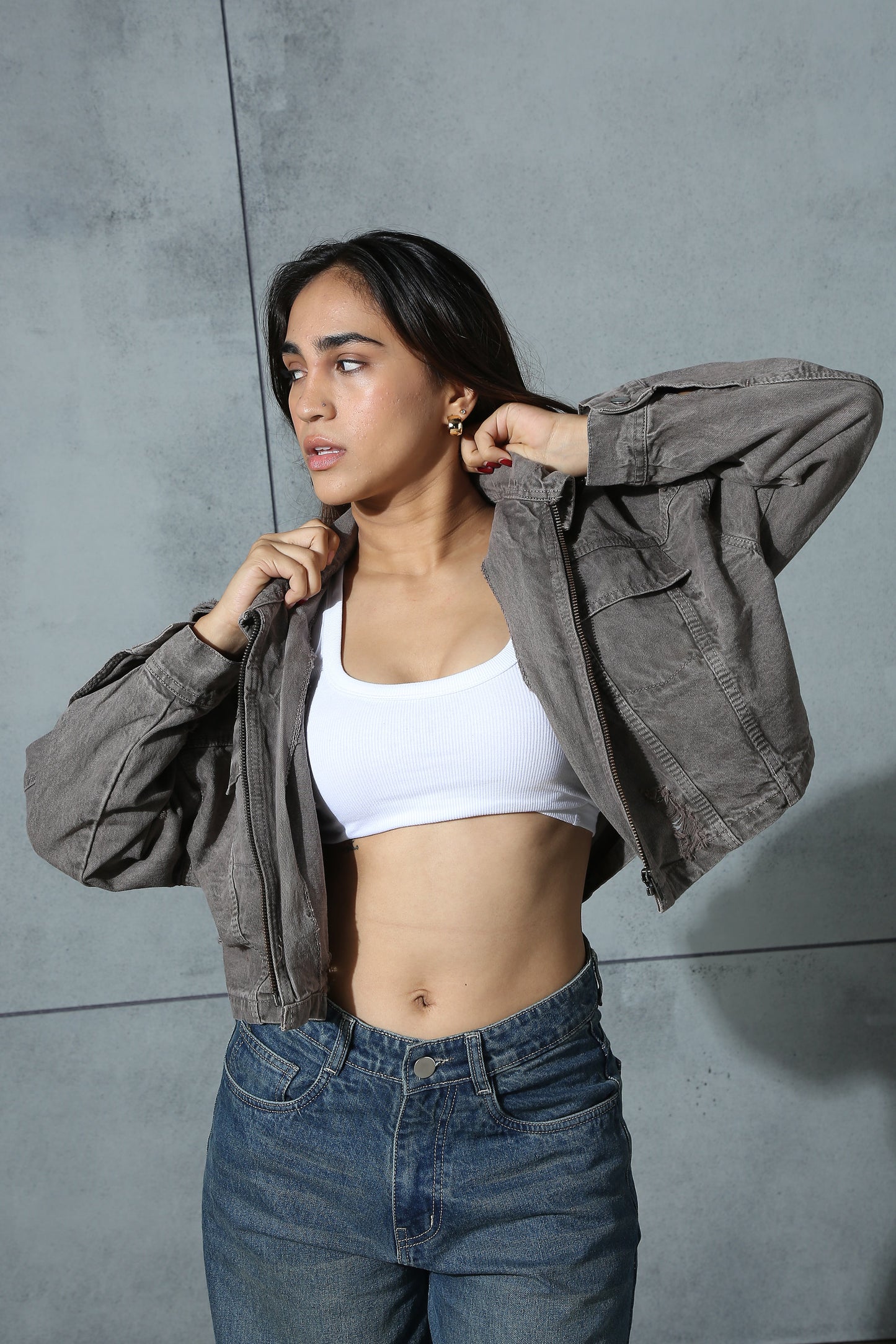 Lilac & Olive Cropped Jacket-Pack of 2