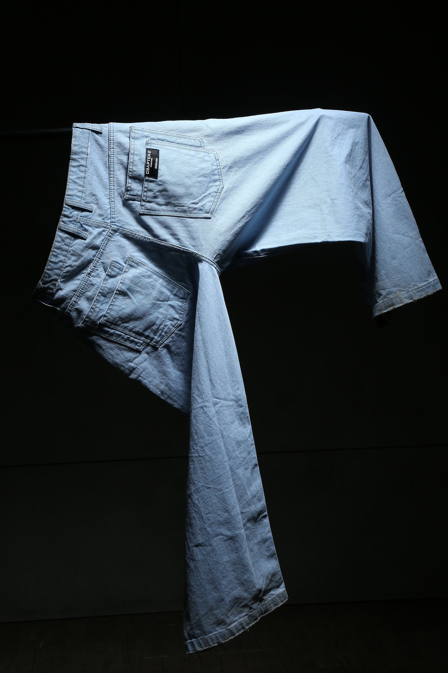Chapter2Drip Distressed Blue baggy denim — view 3