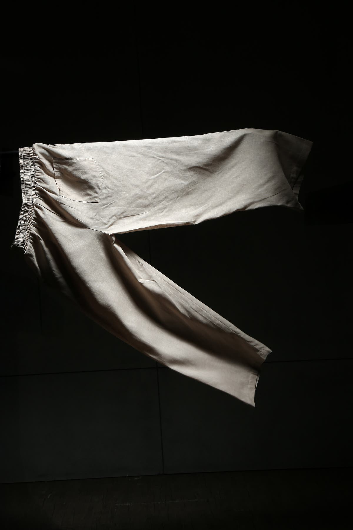 Beige Linen Pant
