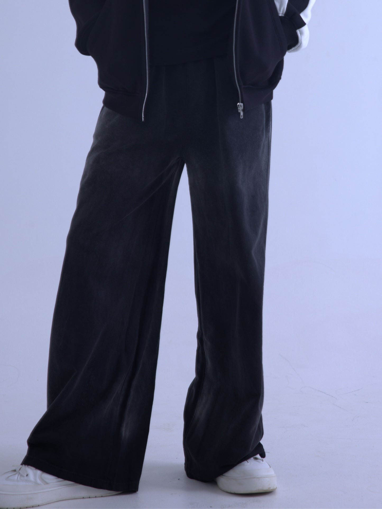 Chapter2Drip Black spray-wash baggy joggers — view 5