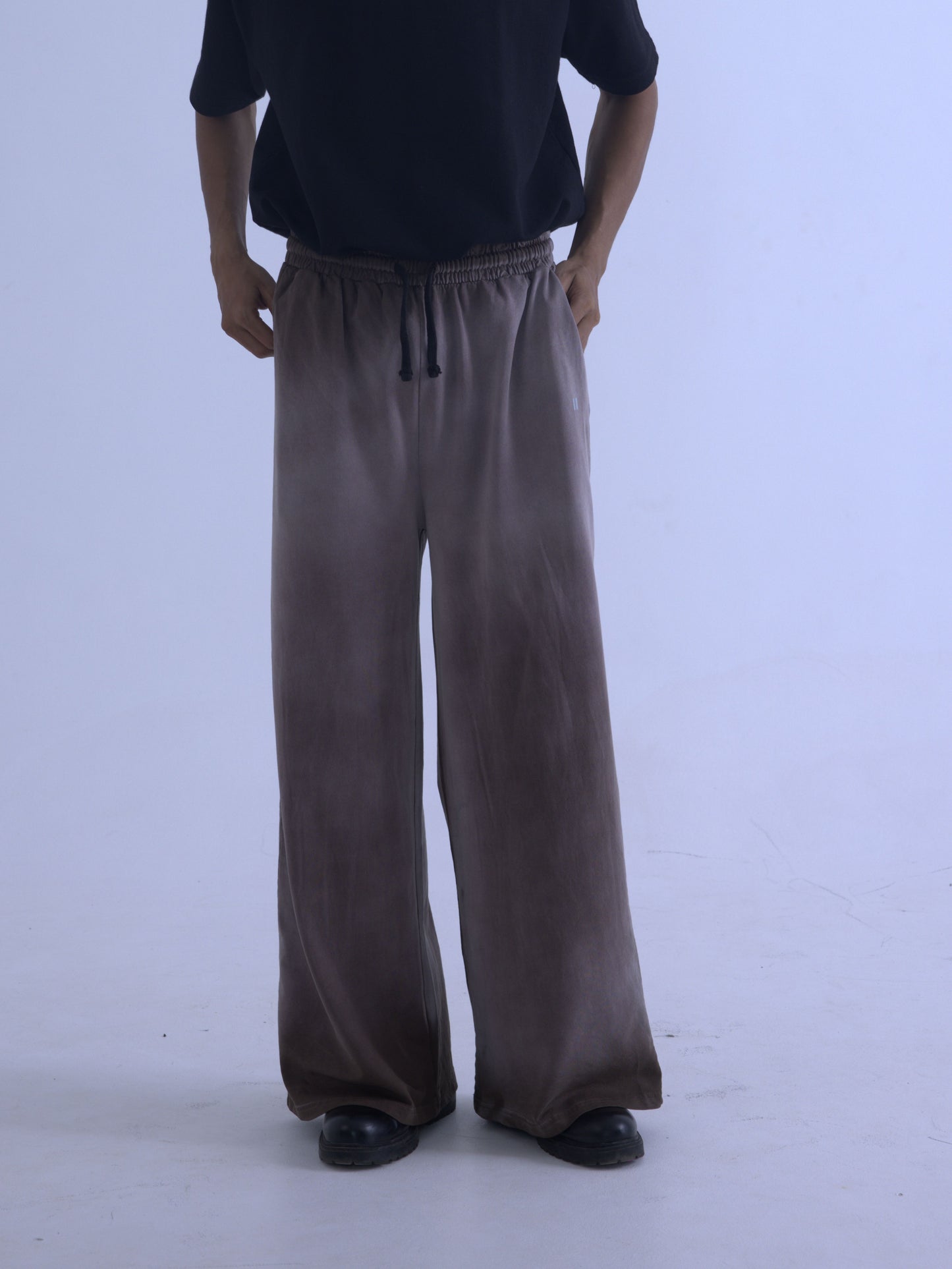 Chapter2Drip Brown spray-wash baggy joggers — view 3