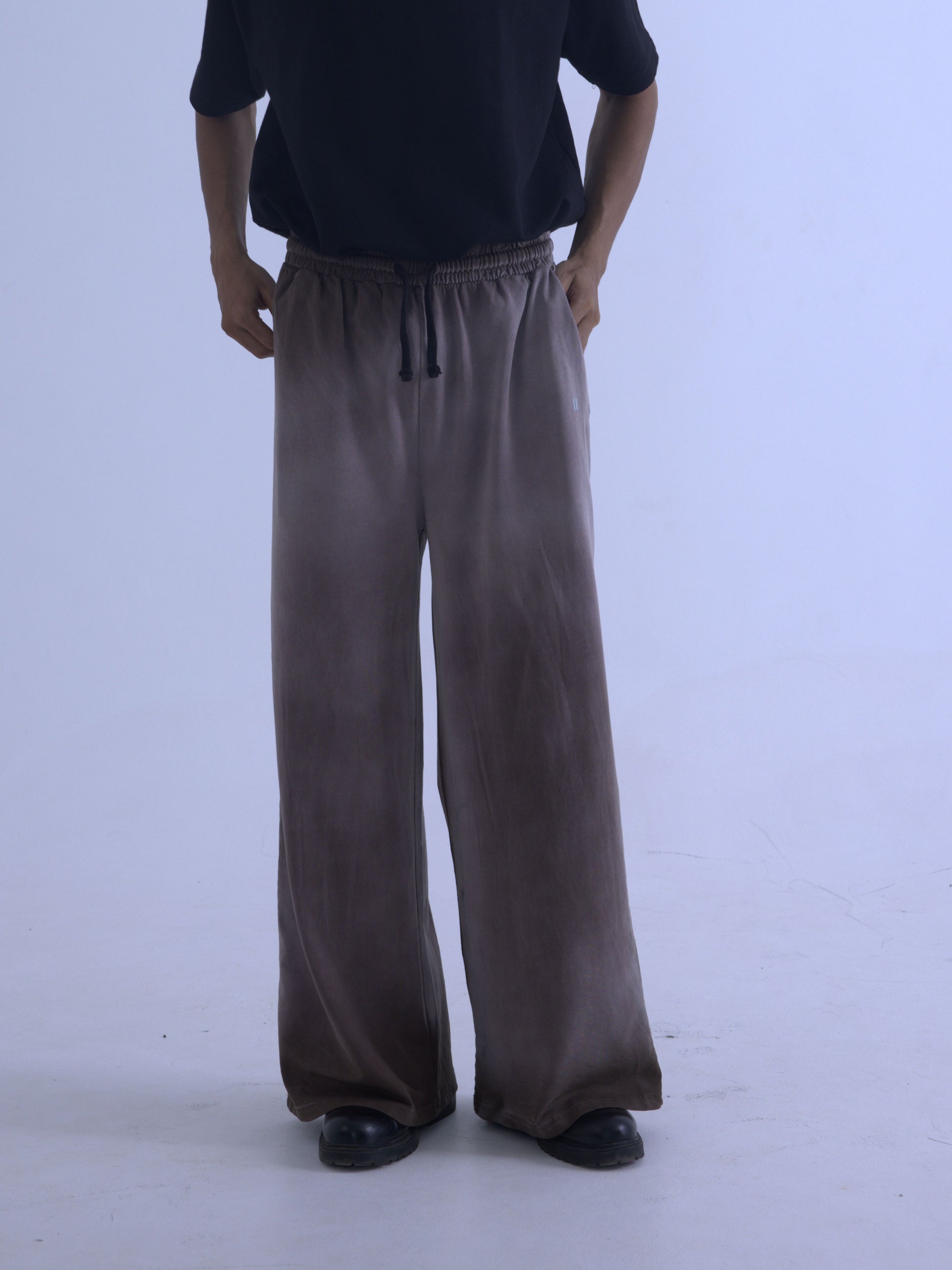 Chapter2Drip Brown spray-wash baggy joggers — view 3