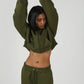 The Everyday Olive Crop Zipper