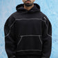 Black Contrast Stitch Set