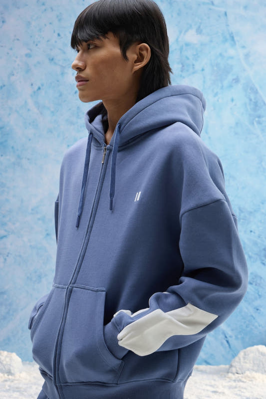 Stone Blue Everyday Zipper Hoodie