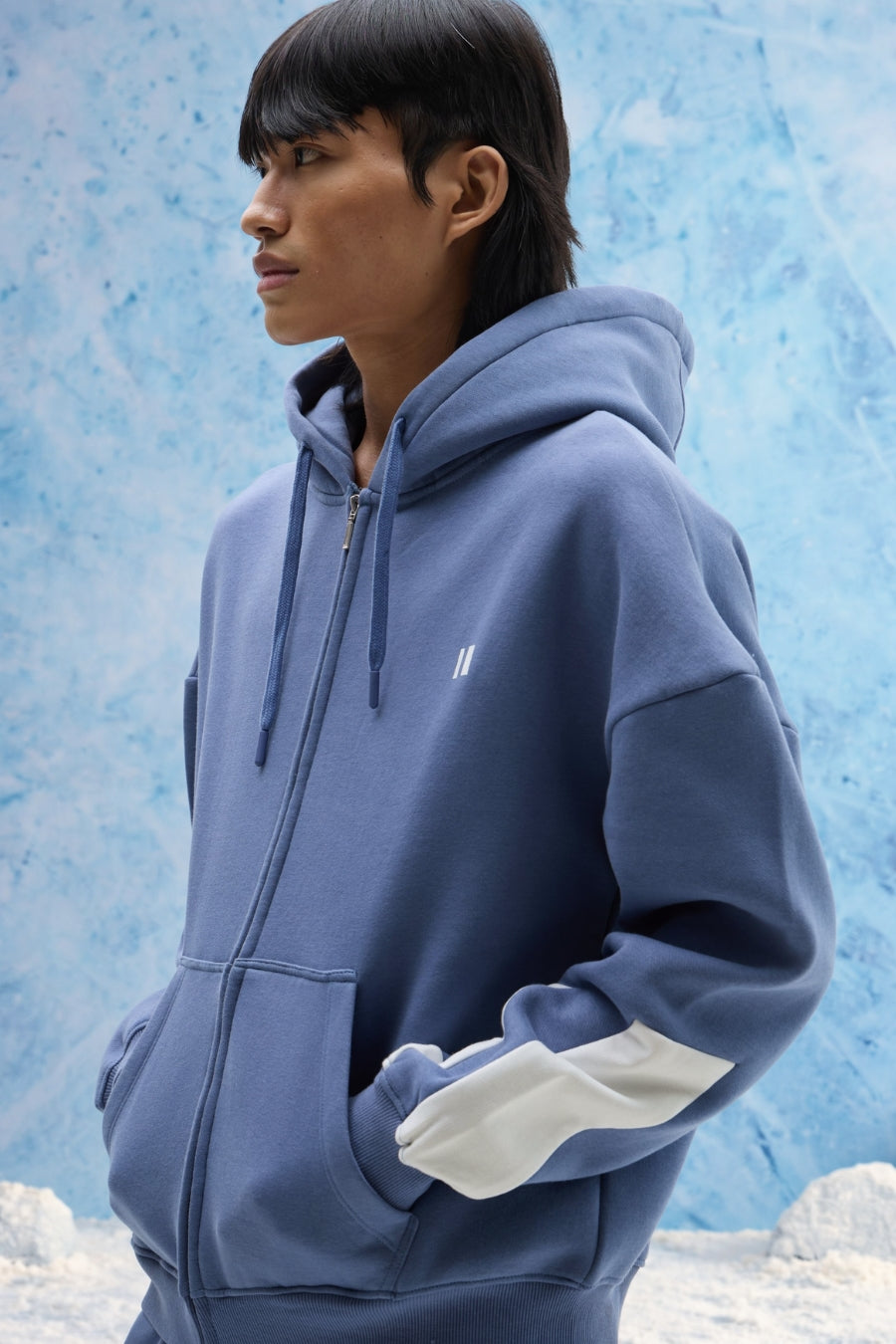 Stone Blue Everyday Zipper Hoodie