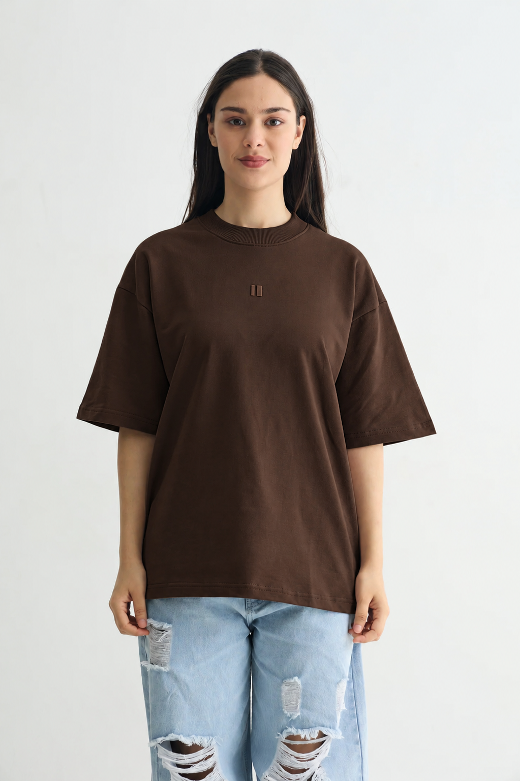 Brown Solid T-shirt