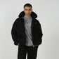 The Everyday Black Hooded Zipper