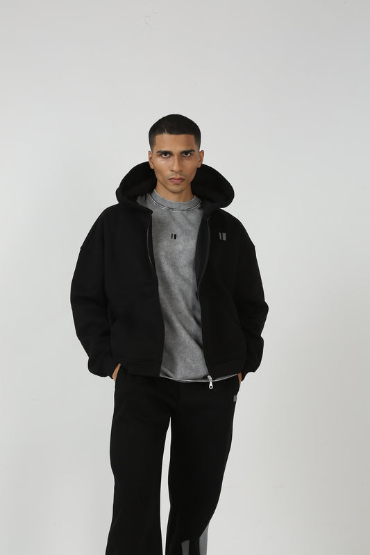 Chapter2Drip The Everyday Black hooded zipper — view 3