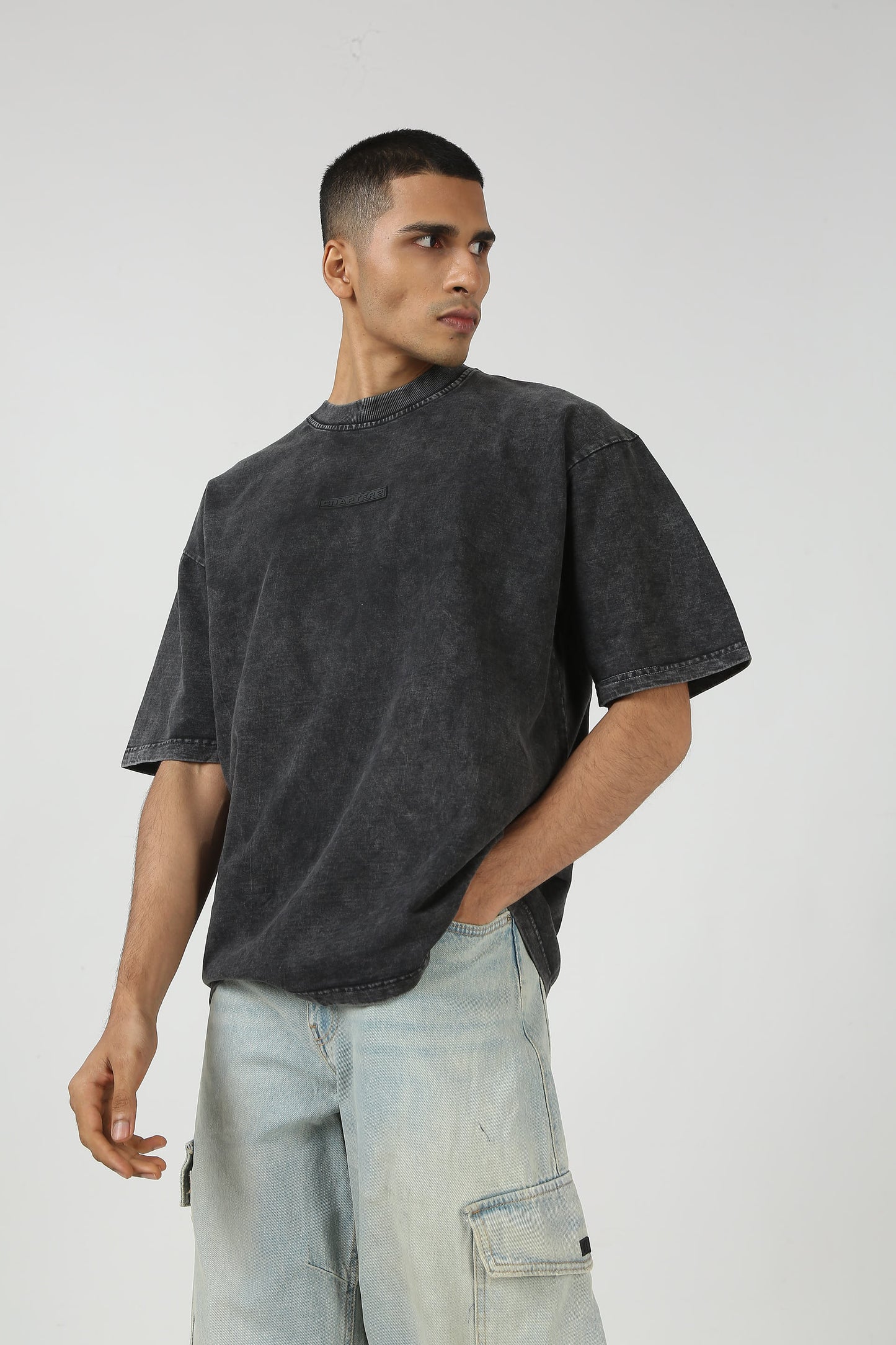 Chapter2Drip Black washed t-shirt — view 2