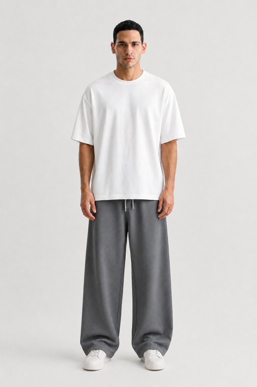 Steel Grey Baggy Joggers