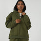 The Everyday Olive Hooded Zipper