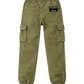 Olive Wash Denim Joggers Jr