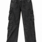 Black Washed Cargo Jr
