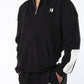 Black and Dusty Coffee Everyday Zipper Hoodie - pack of 2 + Black Sweatpants