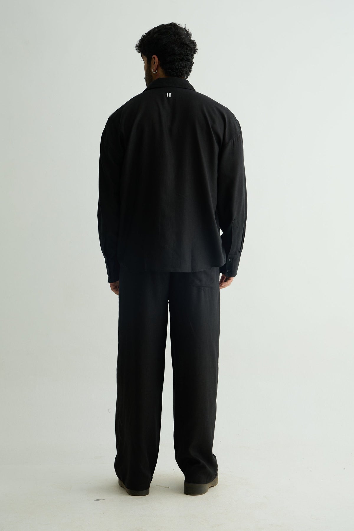 Black Linen Co-Ord Set