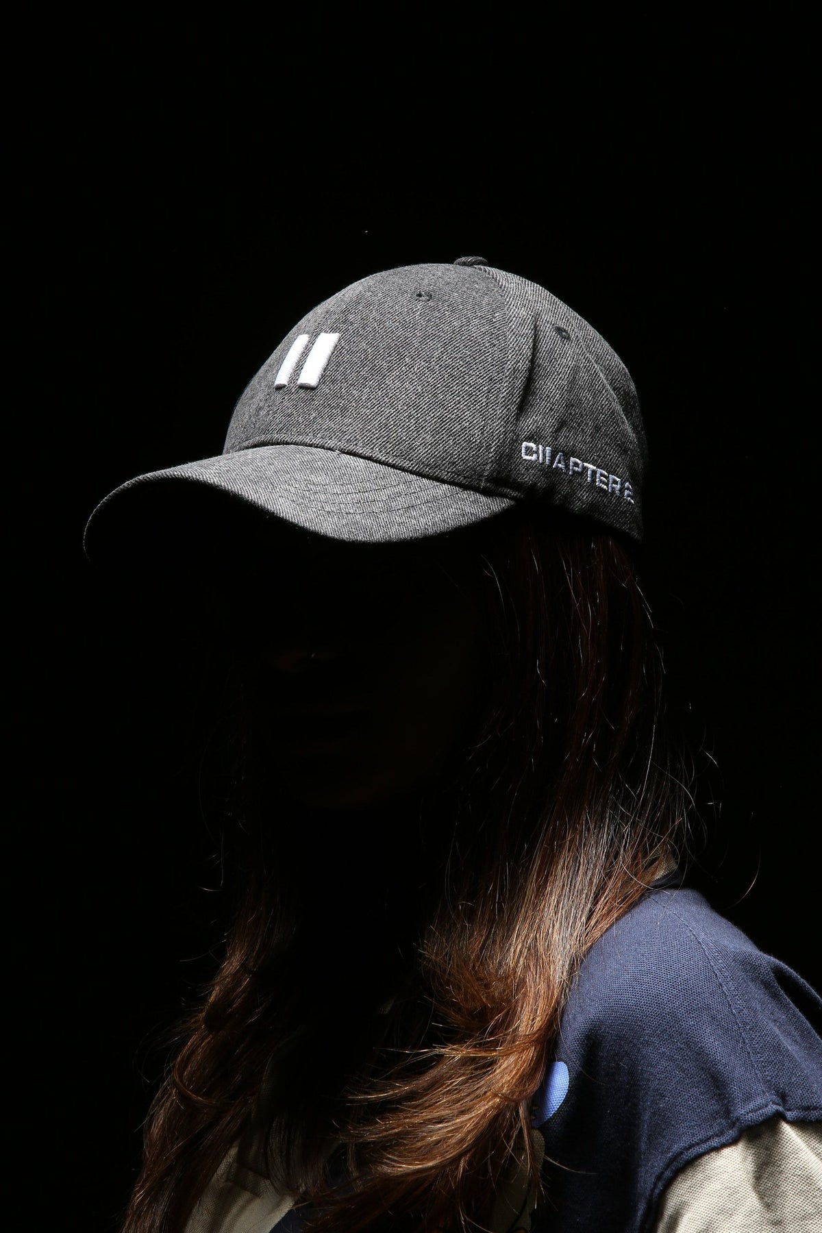 Black Wash Denim Cap