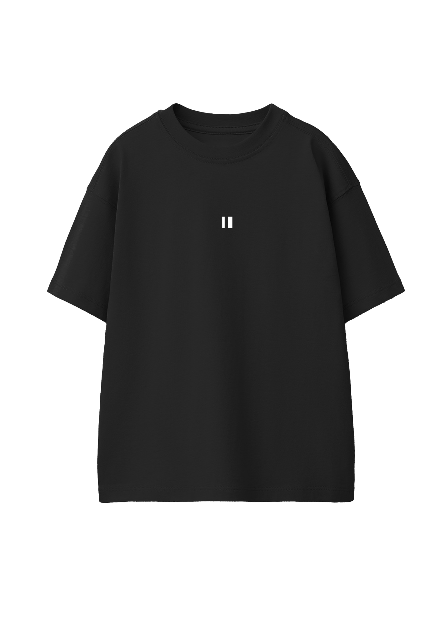 Black Solid T-Shirt Jr
