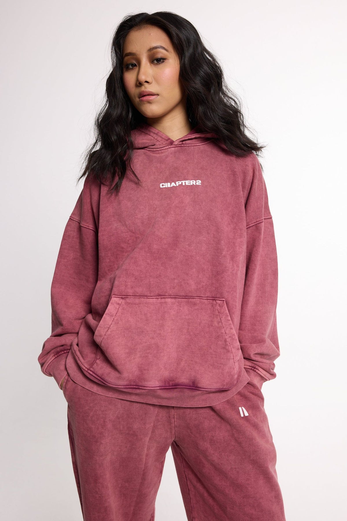 Burgundy Washed Co-ord Set