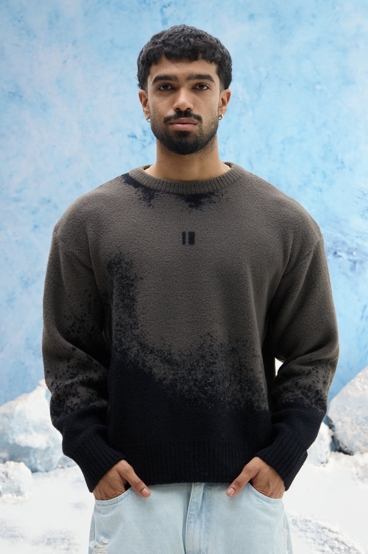 Black Ombre Sweater