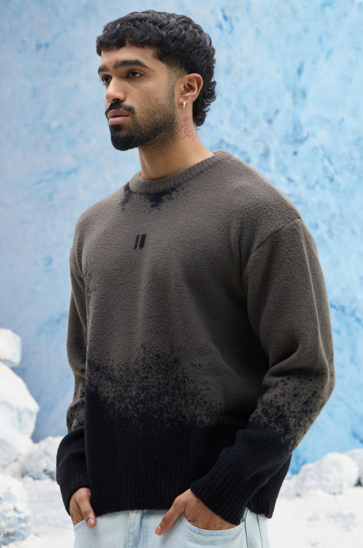Black Ombre Sweater
