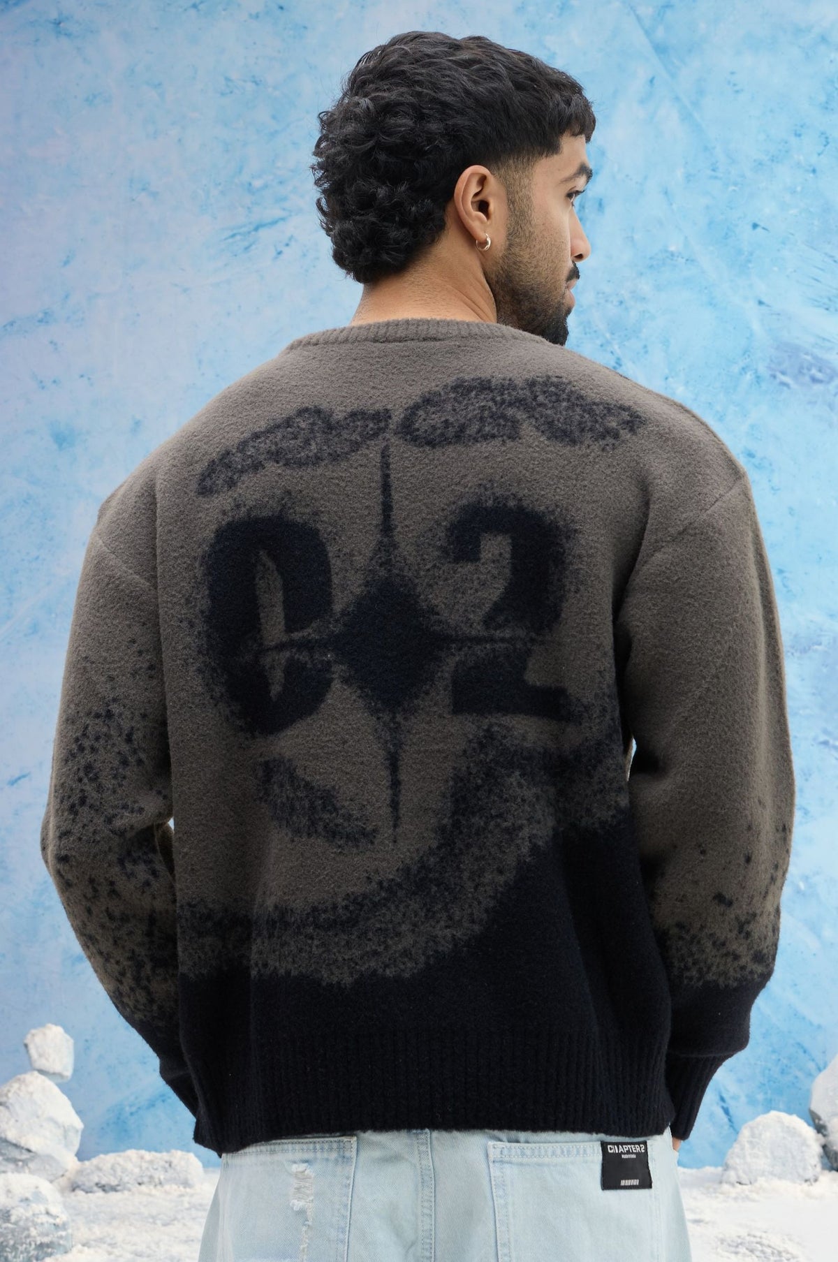 Black Ombre Sweater