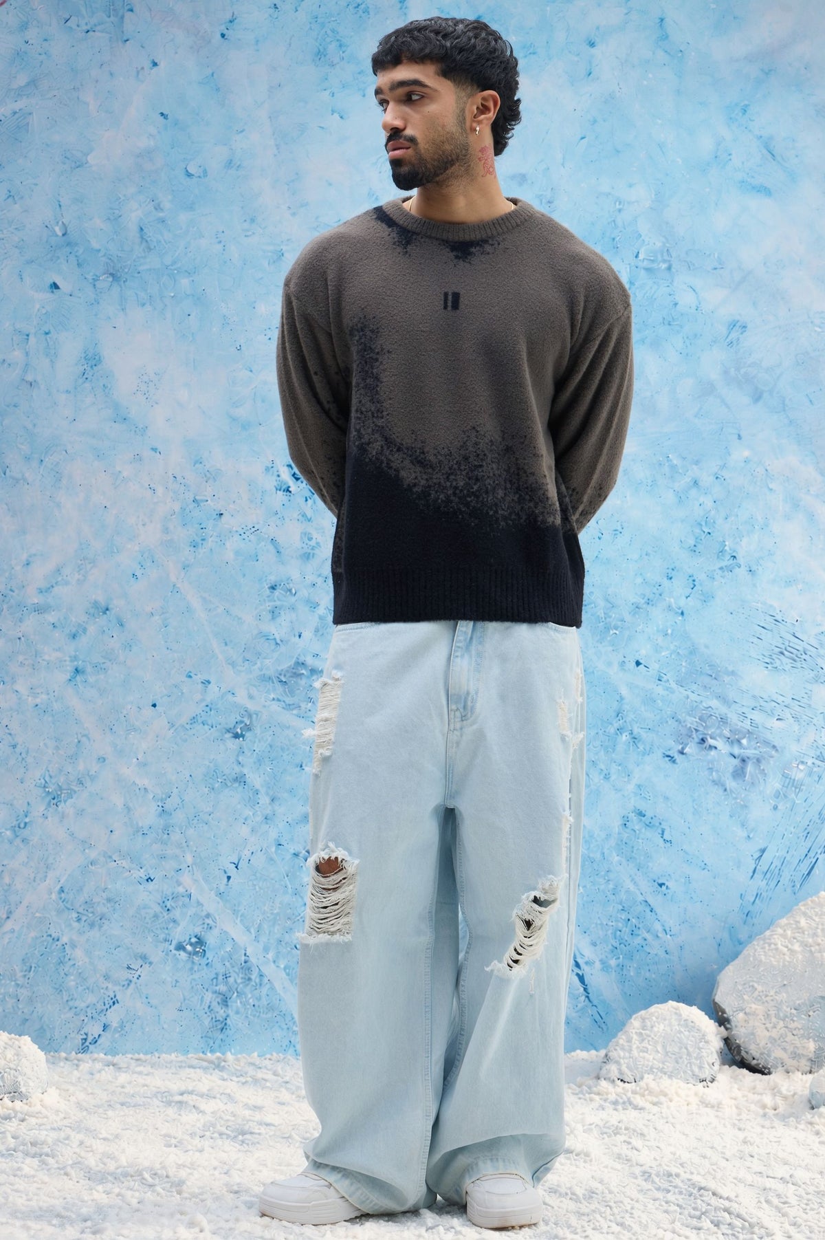 Black Ombre Sweater