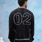 Black Varsity Polo Sweater
