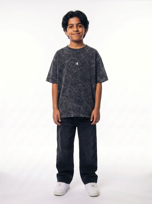 Black Washed T-Shirt Jr