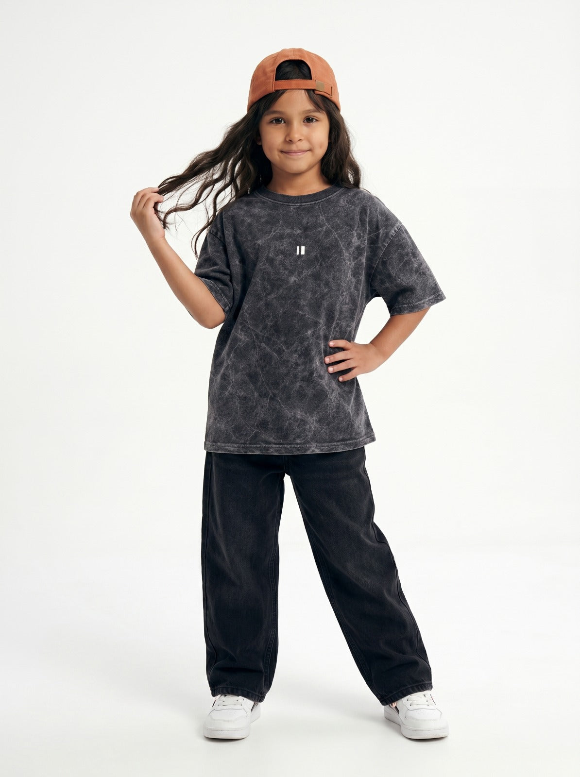 Black Washed T-Shirt Jr