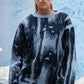 Blue Glitch Sweater