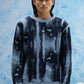 Blue Glitch Sweater