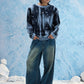 Blue Glitch Sweater