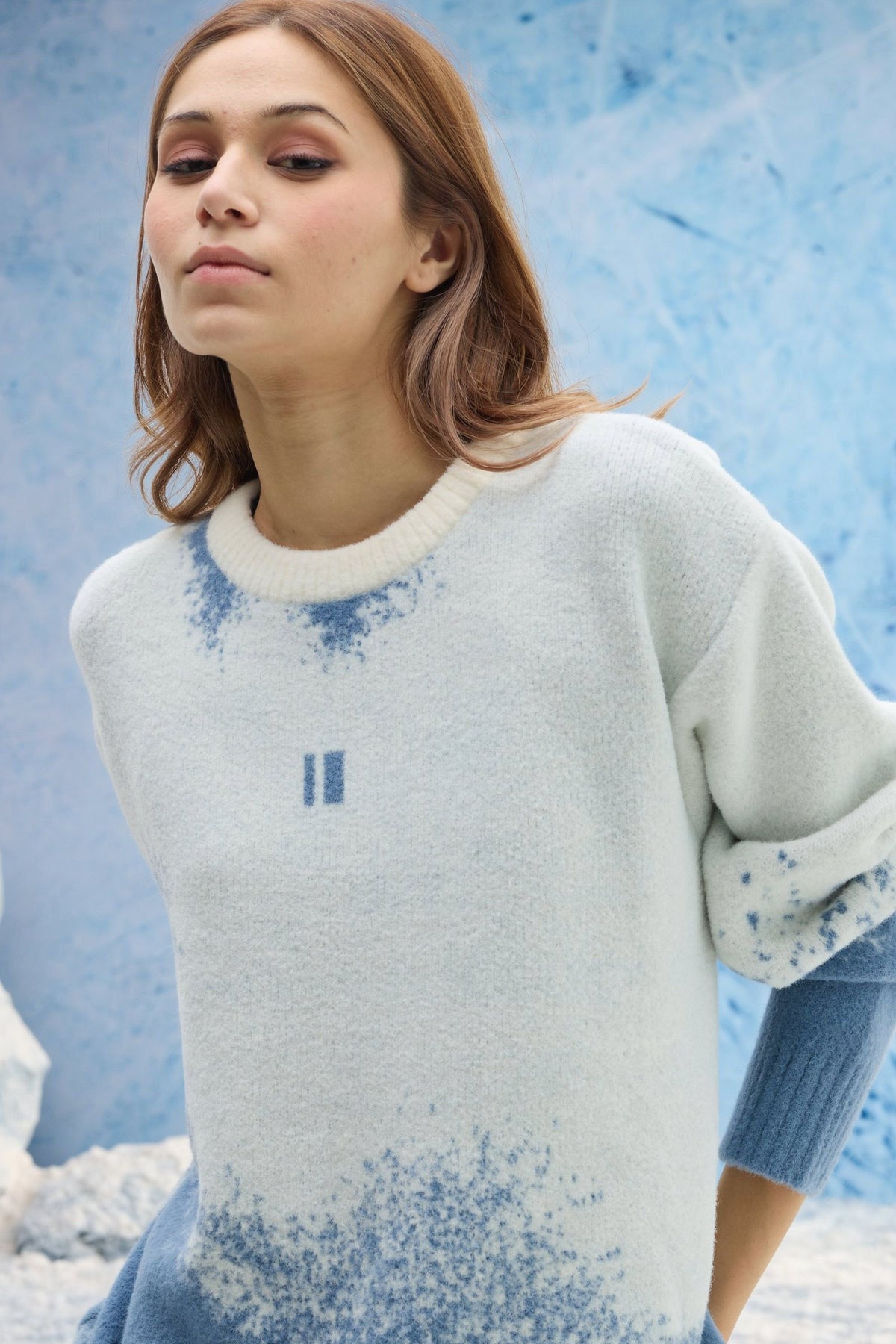Blue Ombre Sweater
