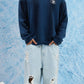 Blue Polo Striped Sweater
