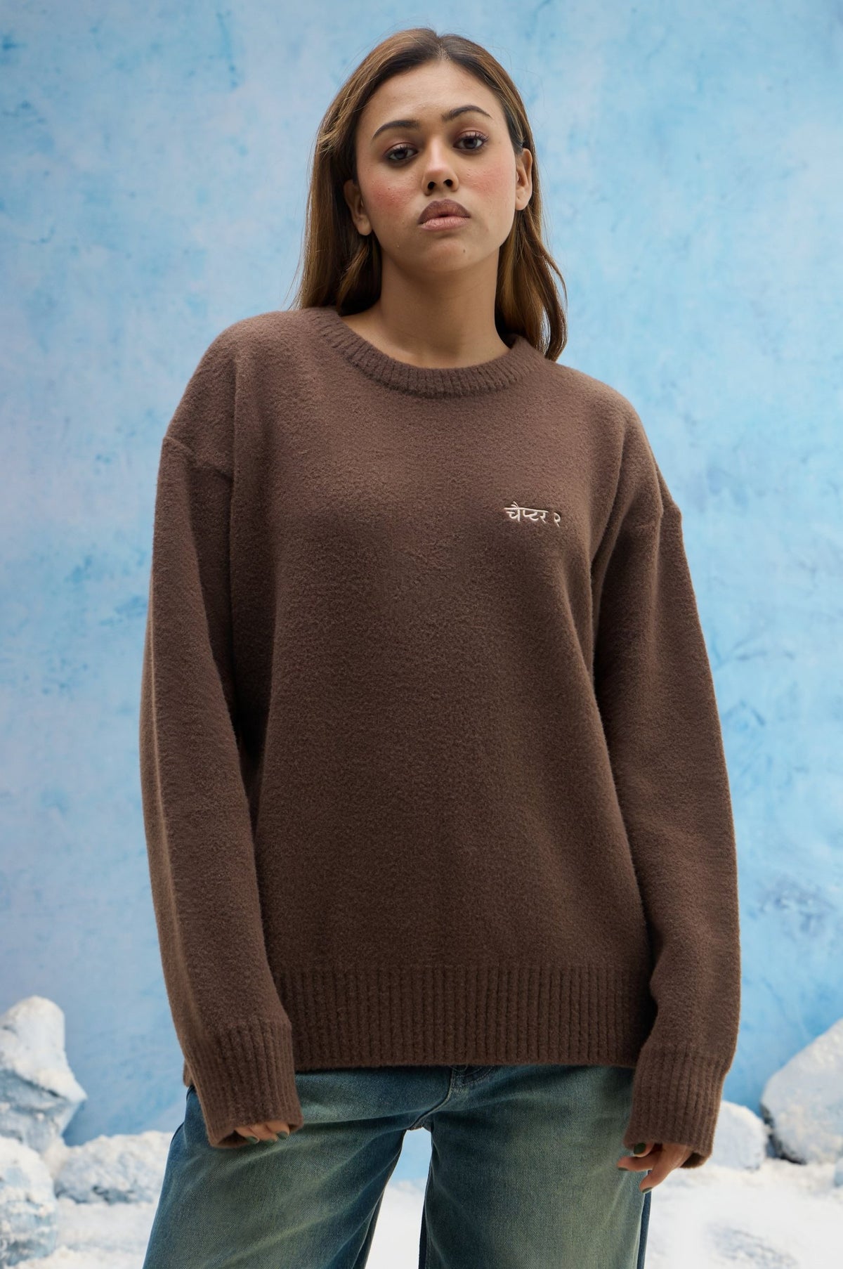 Brown Basic Sweater