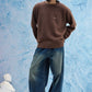Brown Basic Sweater