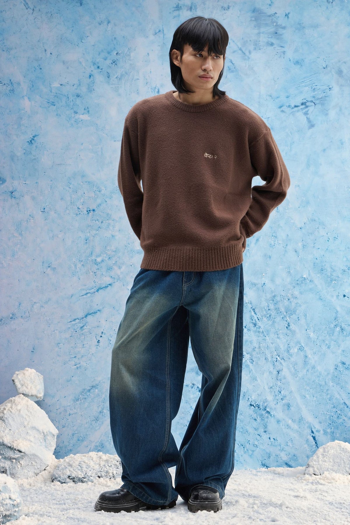 Brown Basic Sweater