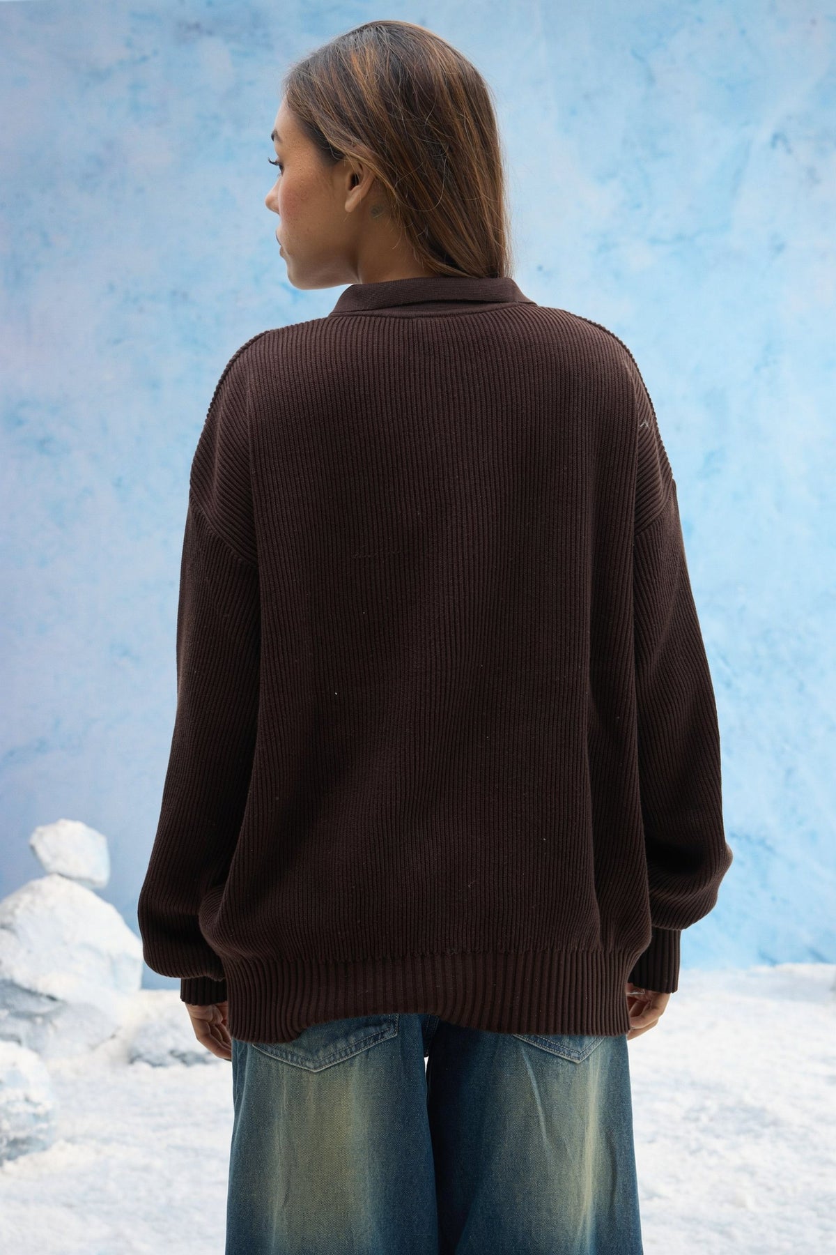 Brown Rib Polo