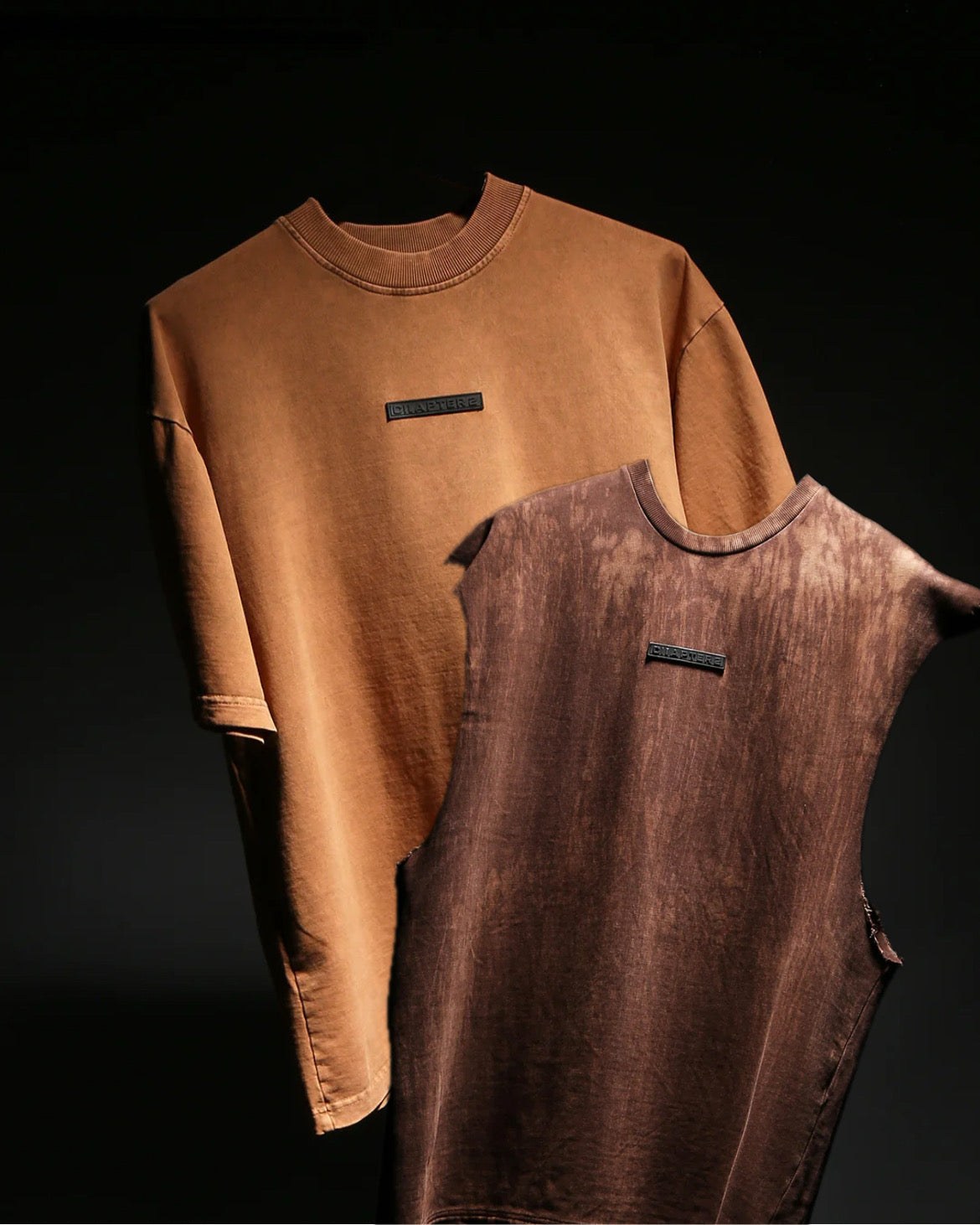 RUST-BROWN VEST/PACK OF 2