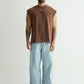 MINERAL WASH BROWN VEST