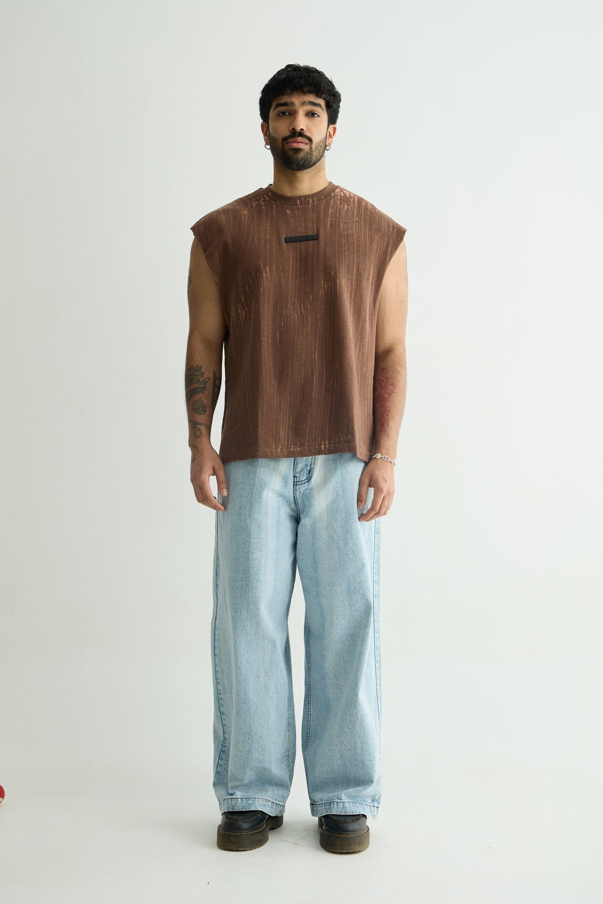 MINERAL WASH BROWN VEST