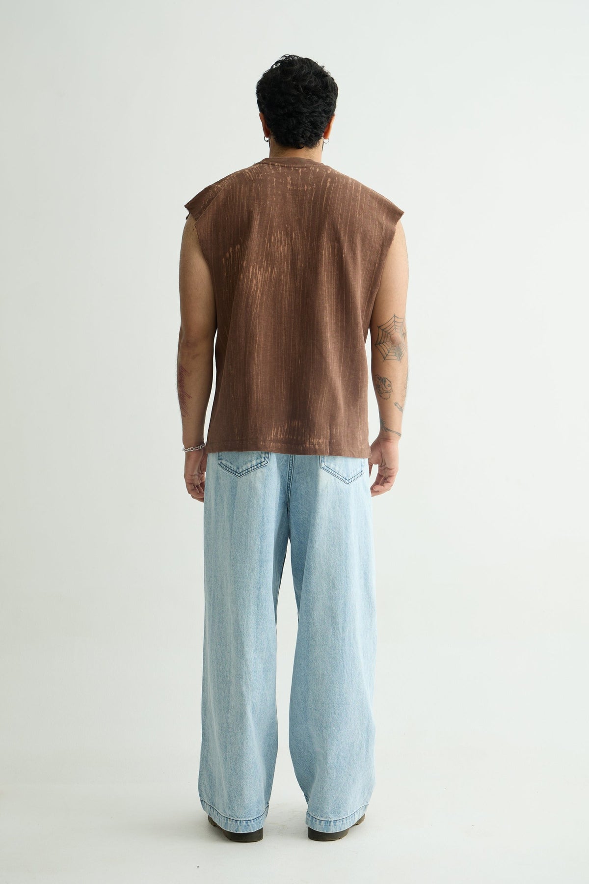 MINERAL WASH BROWN VEST