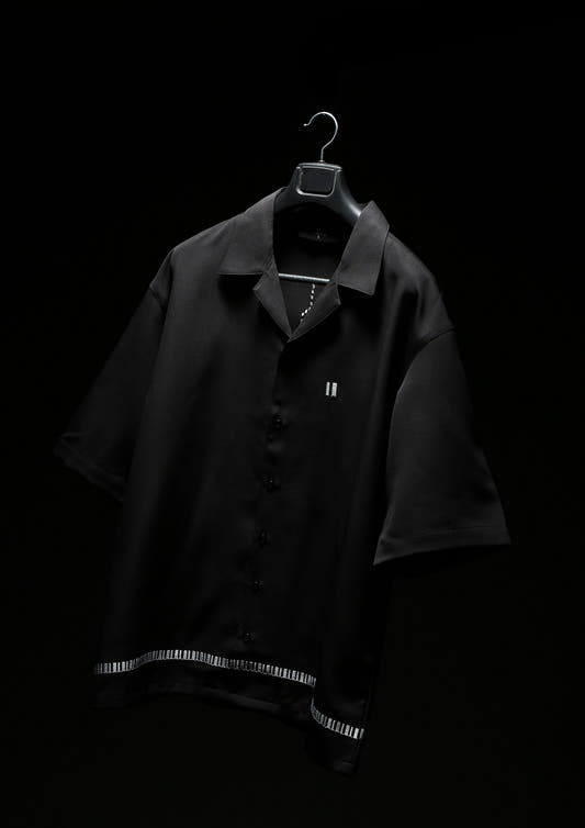 Sound of Silence Black Bowling Shirt