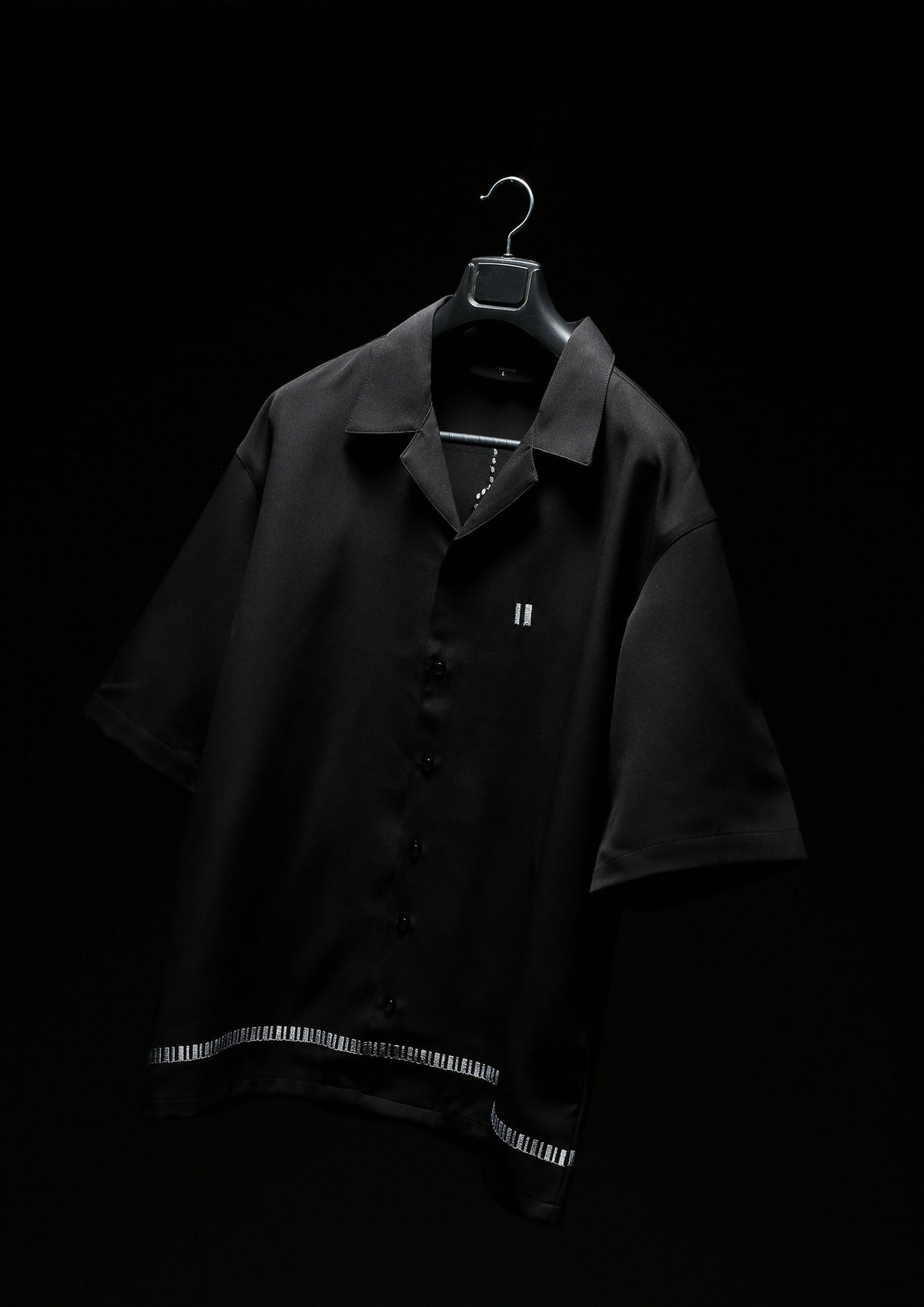 Sound of Silence Black Bowling Shirt