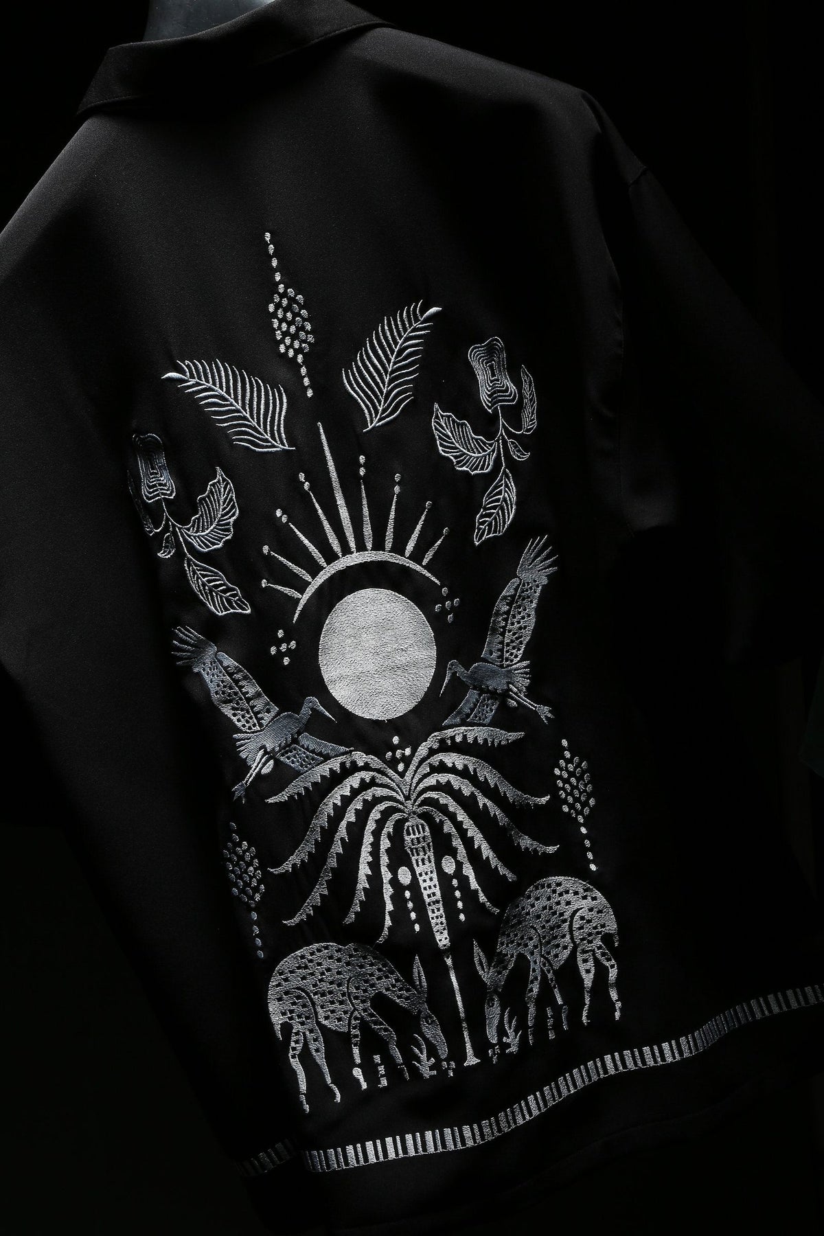 Sound of Silence Black Bowling Shirt
