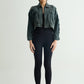 Olive Cropped Jacket