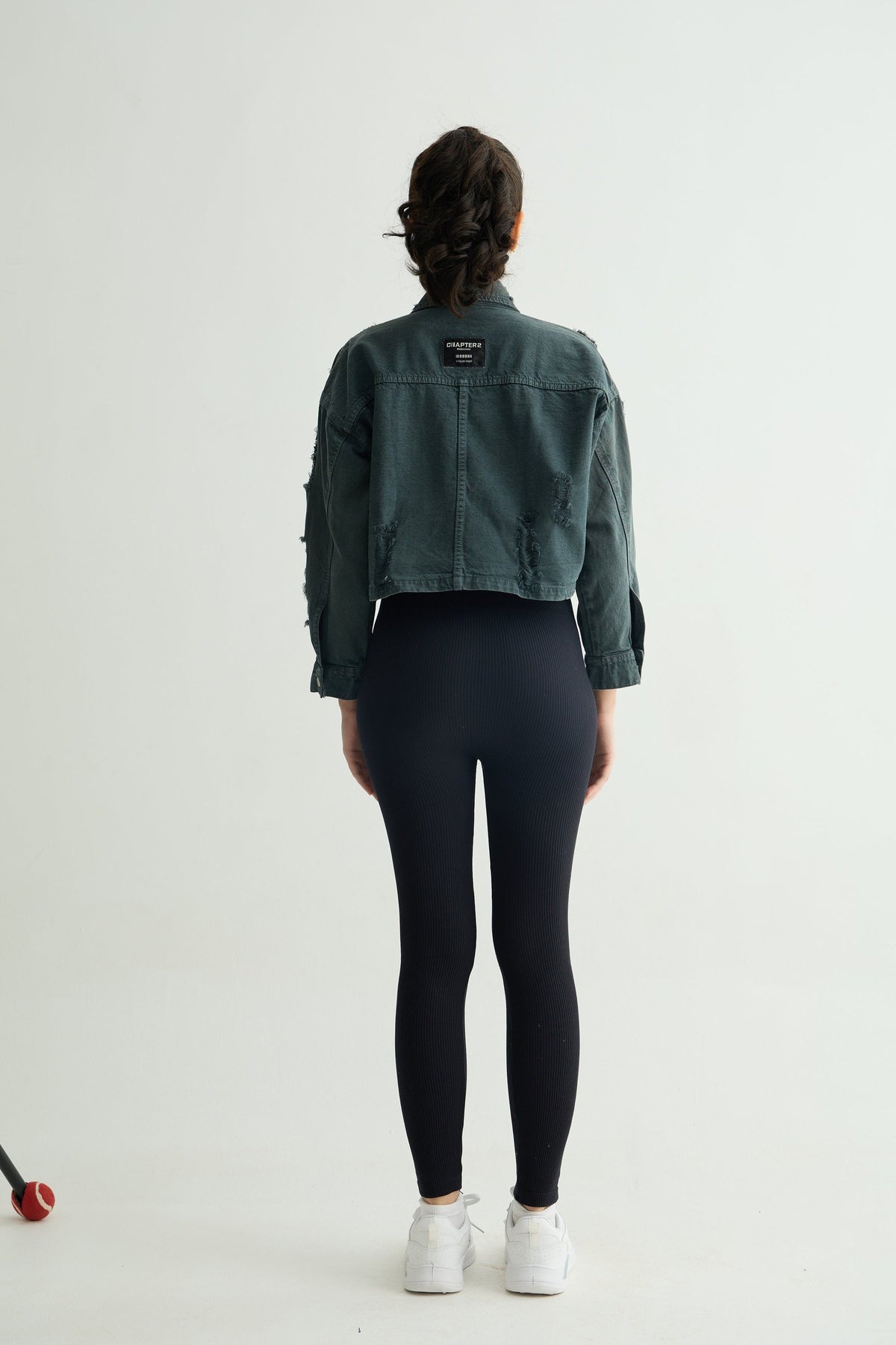 Olive Cropped Jacket