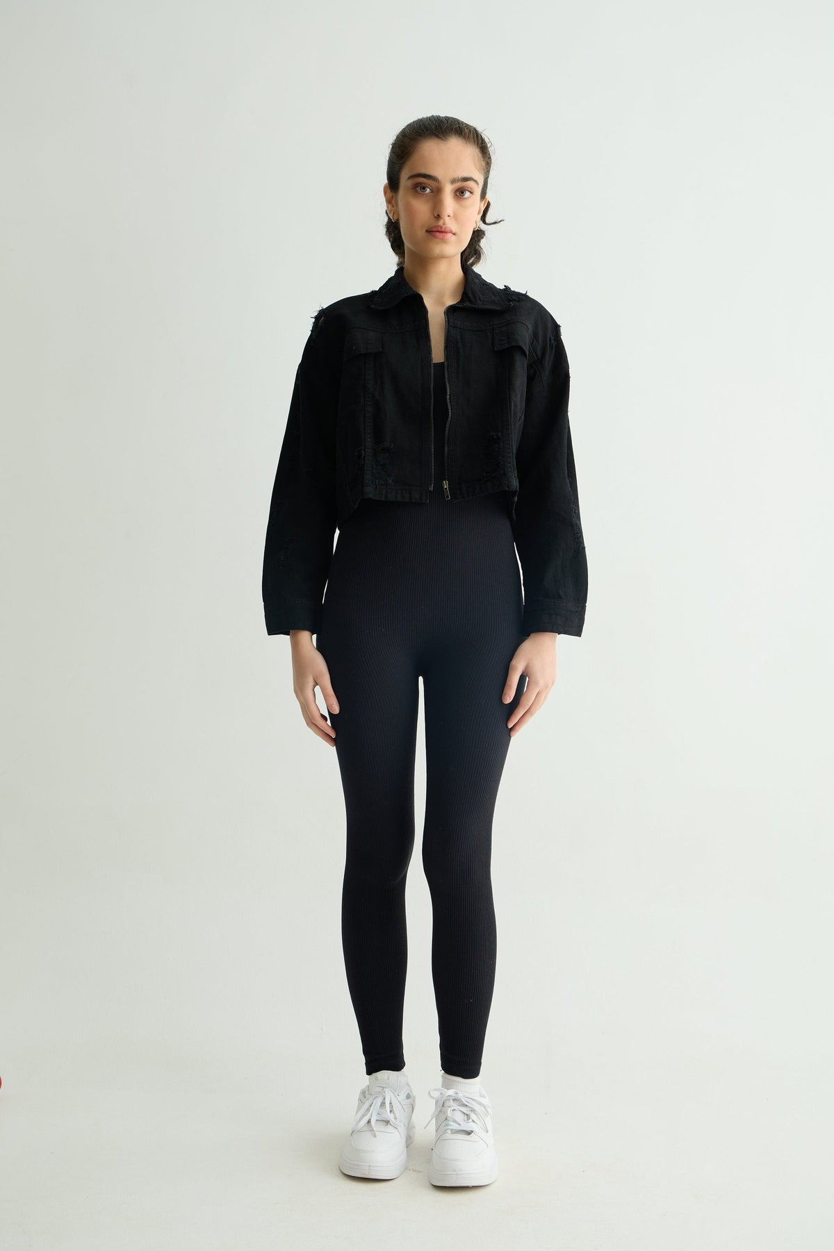 Black Cropped Jacket
